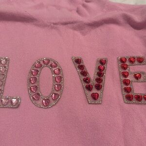 Love sweater pink